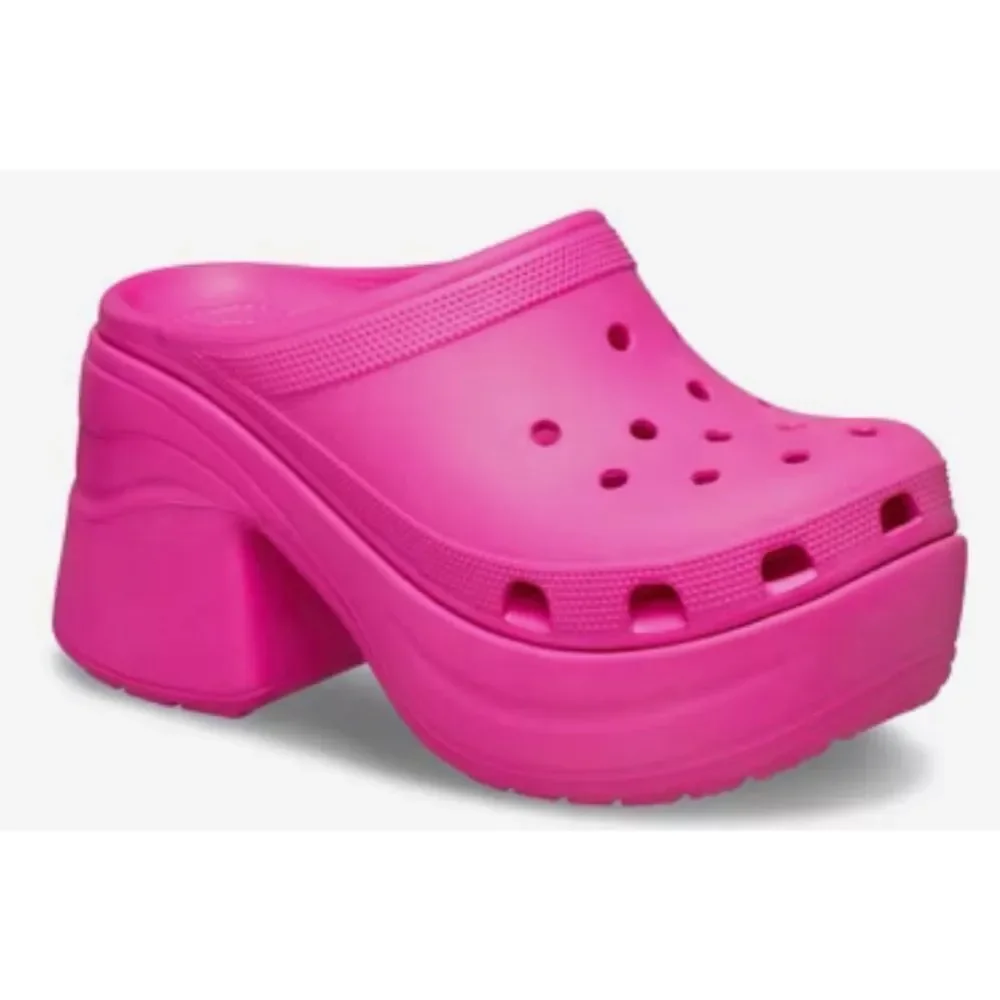 CROCS  Siren Platform Clog in Pink Size W10 / M8 ~ Like New